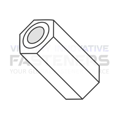 .115X1/2 #5/16 HEX SPACER NYLON