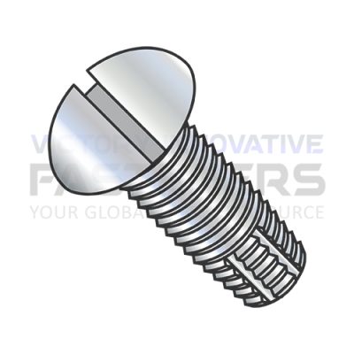 8-32X1/2 SLOT ROUND FT TCS TYP F ZINC AND BAKE