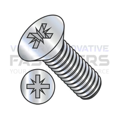 6-32X1/4 TYPE 1A RECESS FLT FT  MS ZINC