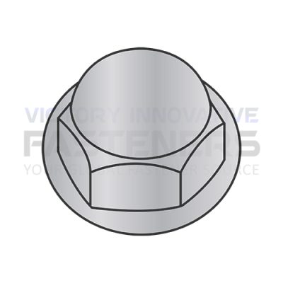 3/8-16 CLOSED CAP NUT WASH BASED D.C. ZINC ALLOY